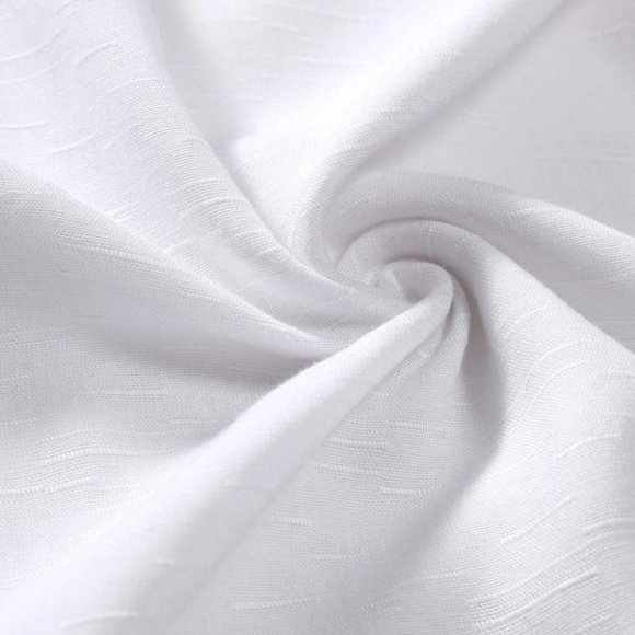 White Men's Collared Shirt Casual - Picture 5 of 6